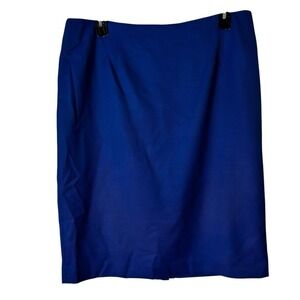 Pendleton Skirt Size 18 Blue Career Essentials‎ Lined Straigt Zip Back NEW